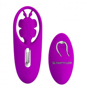 PRETTY LOVE - Dancing Butterfly Wireless Remote-Controlled Vibration Wearable (Chargeable - Purple)